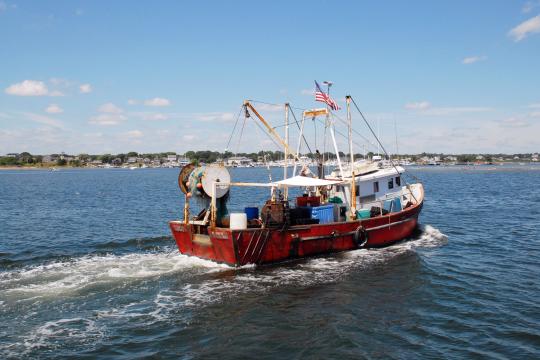 Fishing vessel in Point Judith, Rhode Island.